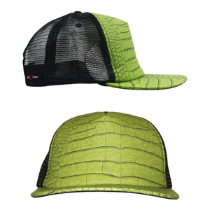 Flat Peak Truckers Cap Hat Australian Design Mens Womens Unisex Green - fair-dinkum-gifts