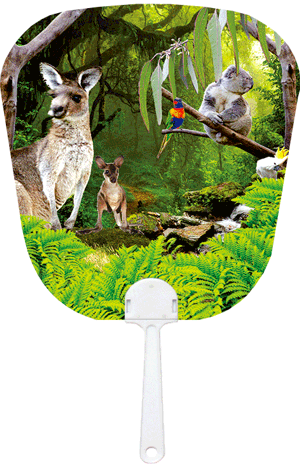 3D Fan Aussie Animals Australian Themes Souvenir Fans - fair-dinkum-gifts