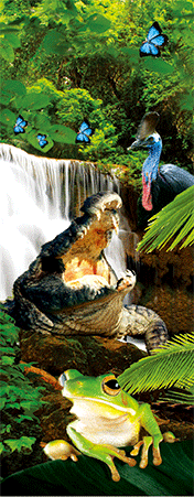 Pack of 5 x 3D Bookmarks LENTICULAR Book Marks Aussie Australian Theme Animals Souvenirs - fair-dinkum-gifts