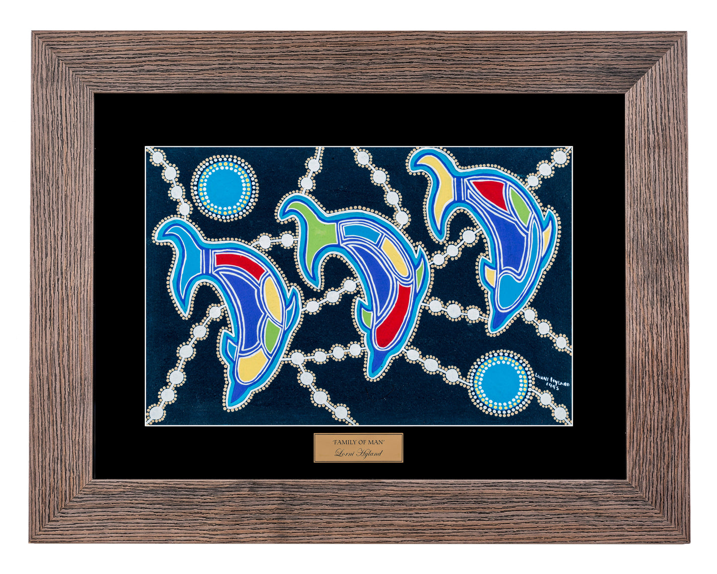 Bulurru Aboriginal Art Canvas Print Unstretched - Family Of Man By Lorni Hyland