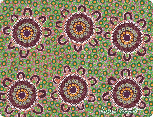 Cork Placemats with Aboriginal Designs