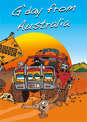 3D Printed Australia Greeting Cards Aussie Australian Souvenirs CLEARANCE - fair-dinkum-gifts