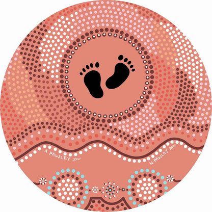 Aboriginal Ceramic Coasters - Set of 4