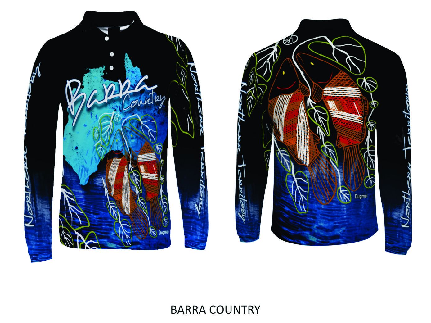 Graham Kenyon Fishing Polo Shirt - Dugmul Barra Country – Fair Dinkum Gifts