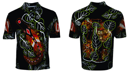 Graham Kenyon Polo Shirt - Dugmul Indigenous Art