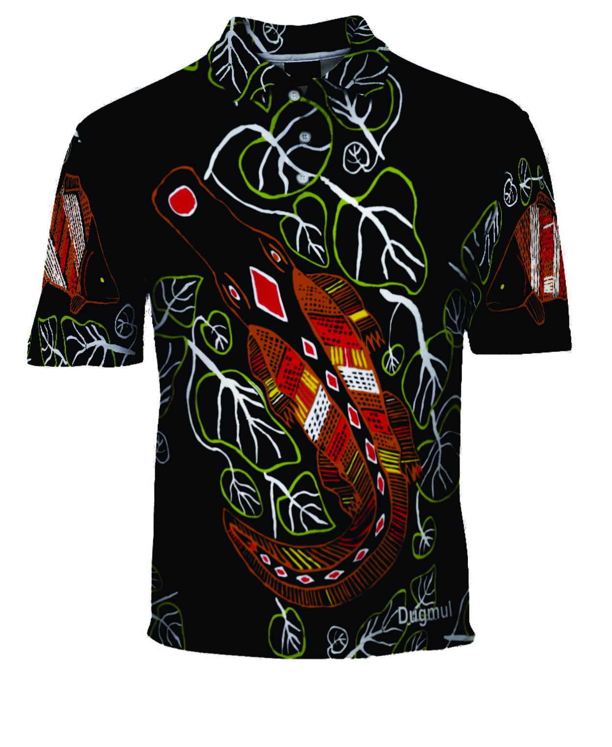Graham Kenyon Polo Shirt - Dugmul Indigenous Art