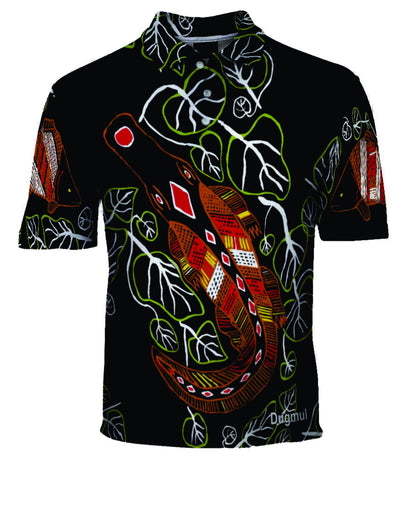 Graham Kenyon Polo Shirt - Dugmul Indigenous Art