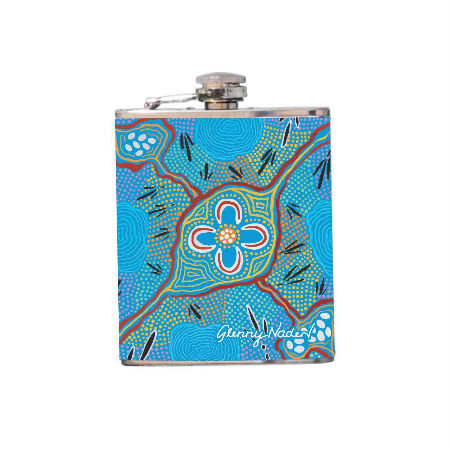 Aboriginal Design Hip Flask 180ml