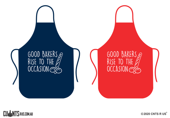 Good Bakers Rise To The Occasion Apron - Choose From Red or Navy Blue CRU06-01-28005 - fair-dinkum-gifts