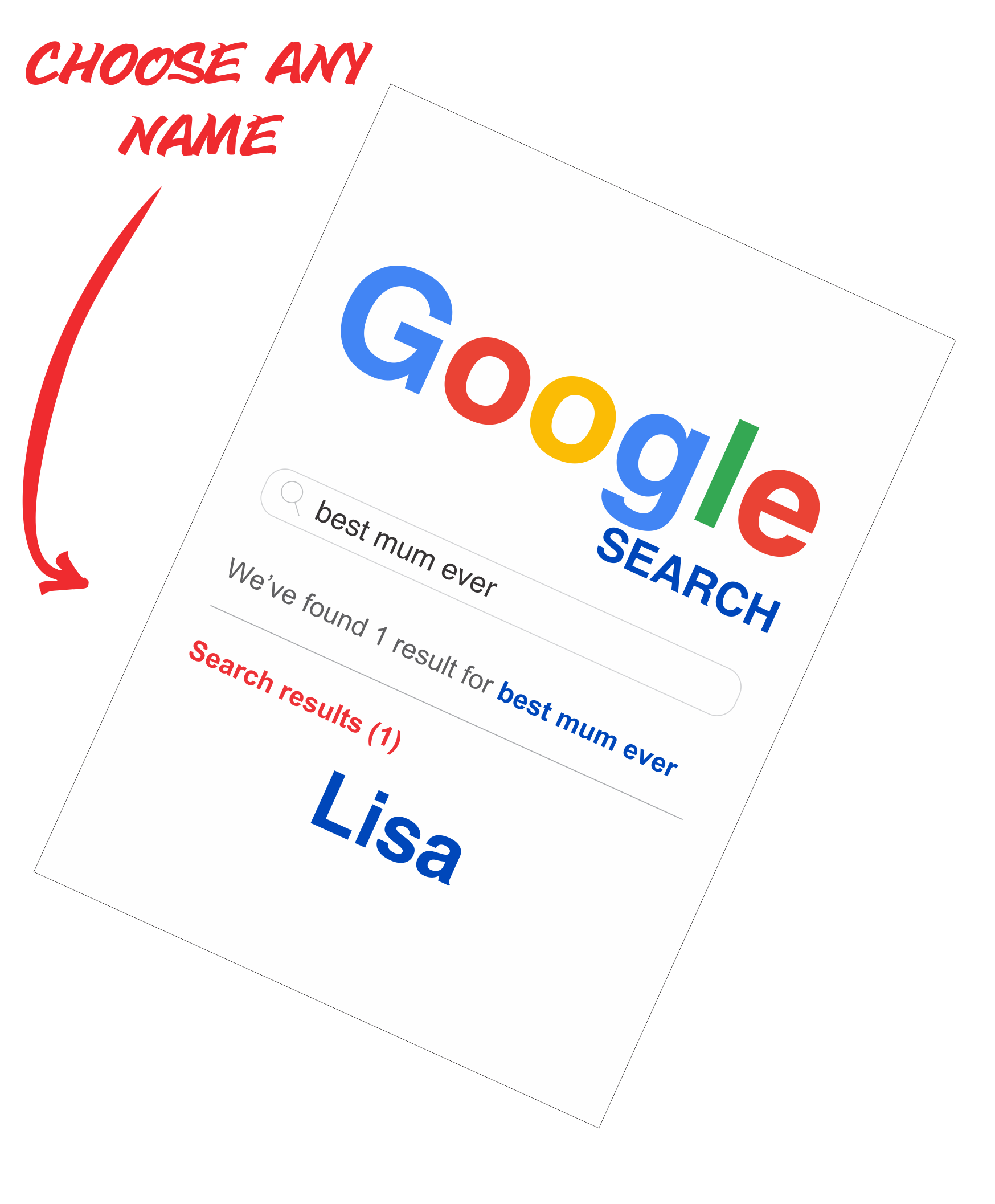 Personalised Google Search Mother's Day Teatowel - Best Mum Ever FDG03-03-20003 - fair-dinkum-gifts