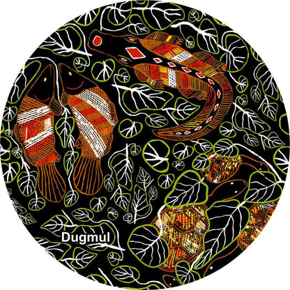 Aboriginal Ceramic Coasters - Set of 4