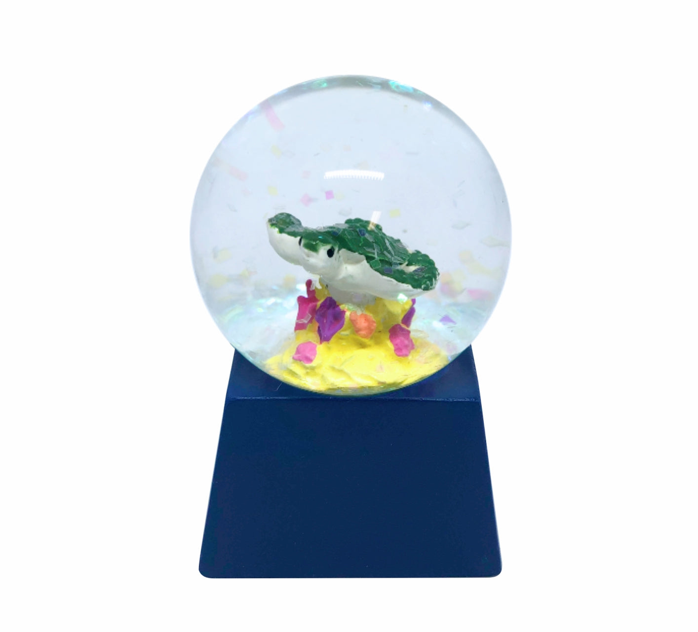 Waterball Glass Square Base 45mm Glitter Globe Aussie Gifts Souvenirs Australian Animals - fair-dinkum-gifts