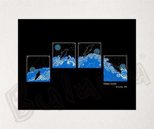 Bulurru Aboriginal Art Canvas Print Unstretched - Guraki Wisdom By Wendy Pawley