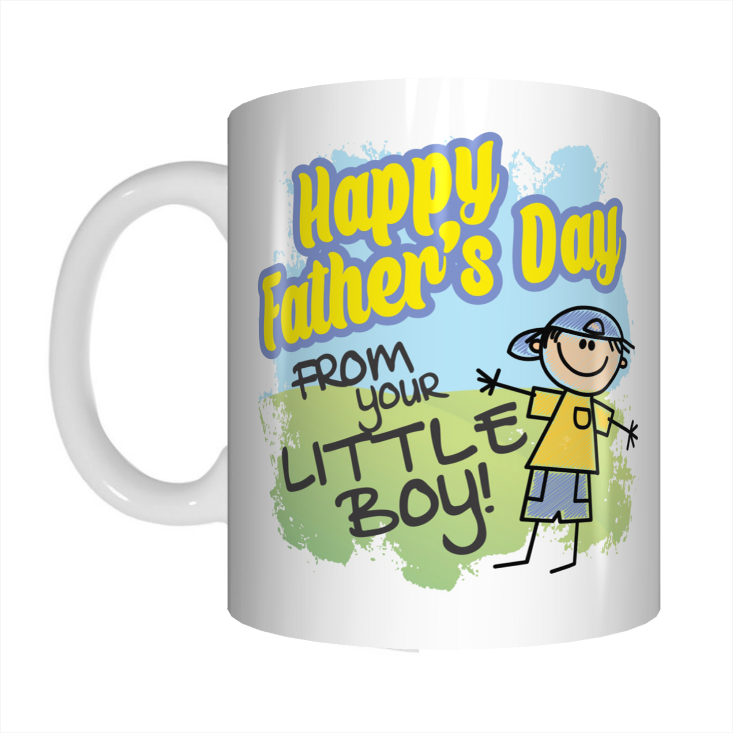 Happy Father's Day From Your Little Boy Coffee Mug Gift For Dads FDG07-92-26033 - fair-dinkum-gifts