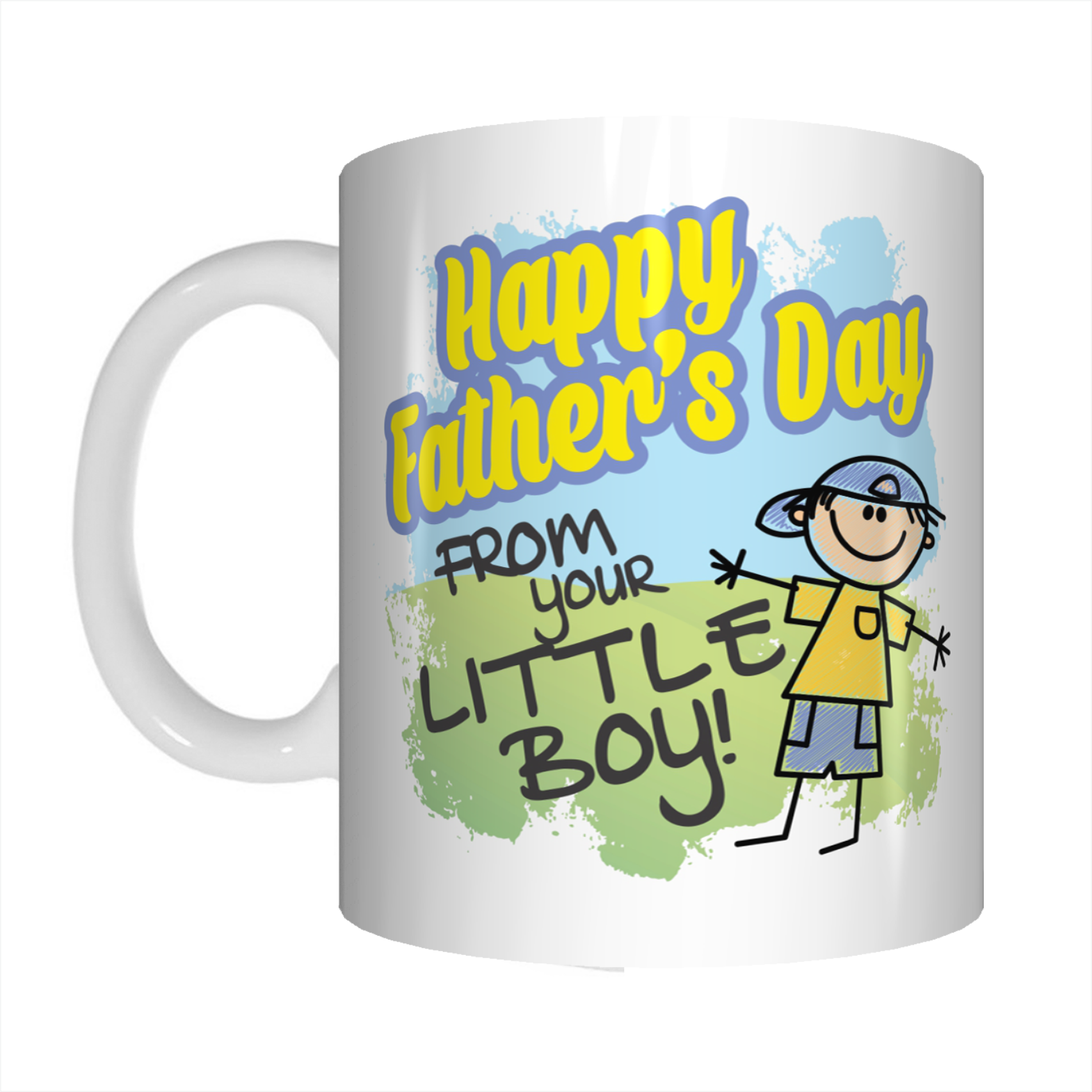 Happy Father's Day From Your Little Boy Coffee Mug Gift For Dads FDG07-92-26033 - fair-dinkum-gifts