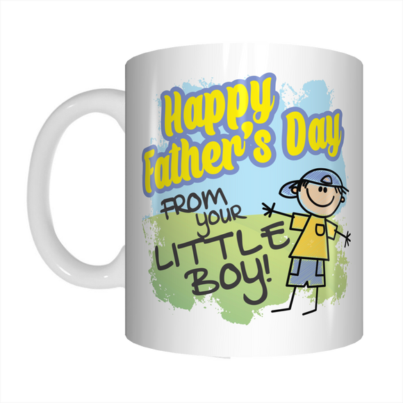 Happy Father's Day From Your Little Boy Coffee Mug Gift For Dads FDG07-92-26033 - fair-dinkum-gifts