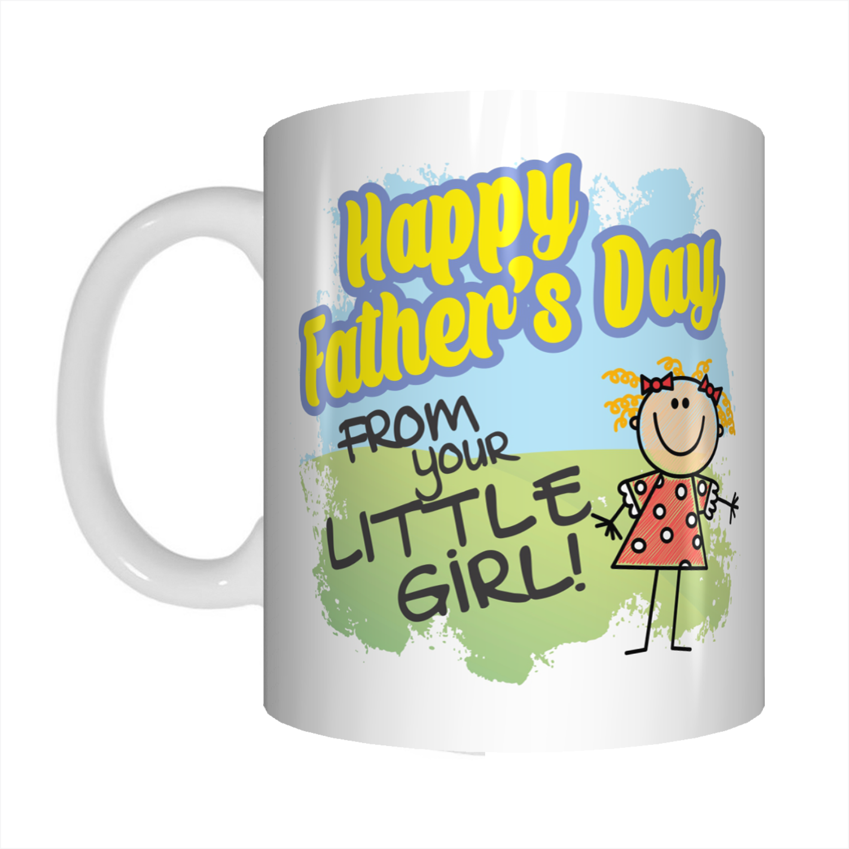 Happy Father's Day From Your Little Girl Coffee Mug Gift For Dads FDG07-92-26034 - fair-dinkum-gifts