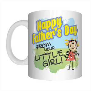 Happy Father's Day From Your Little Girl Coffee Mug Gift For Dads FDG07-92-26034 - fair-dinkum-gifts