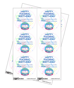 Sticker Pack - Happy Fucking Birthday CRU18-23R-11052