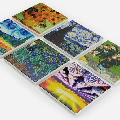 Ceramic Coasters Vincent Van Gogh | Set of 4