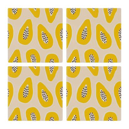 Ceramic Coasters Papayas