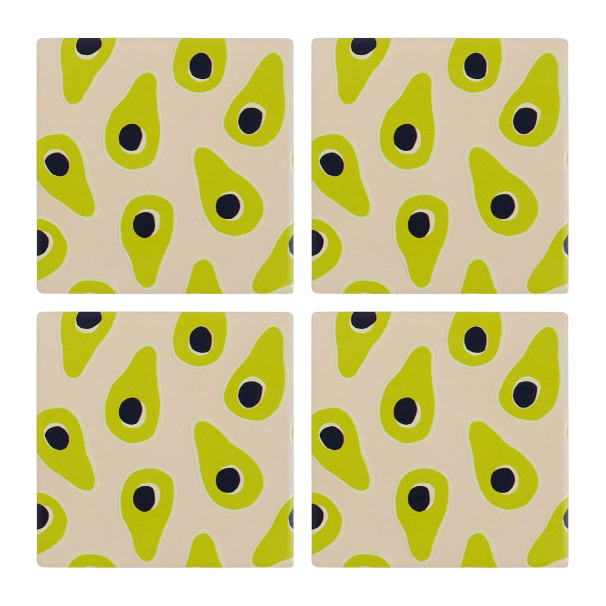 Ceramic Coasters Avocados