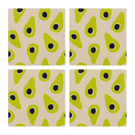 Ceramic Coasters Avocados