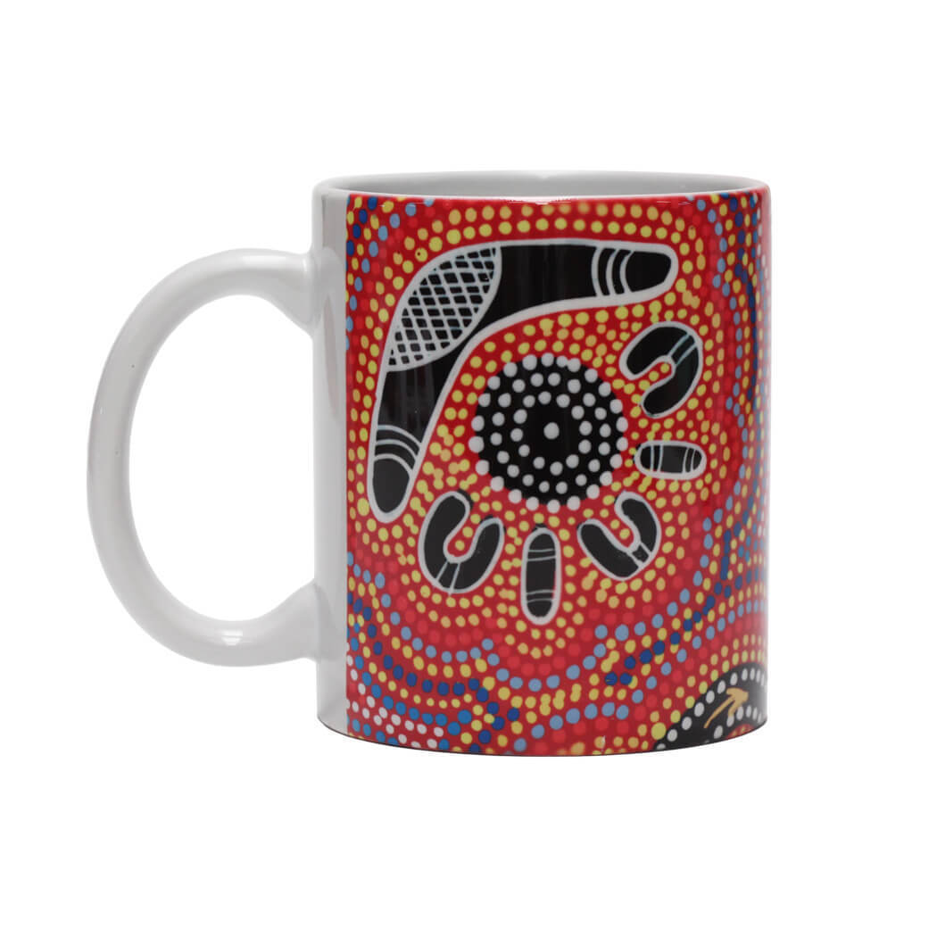 Mug Desert Meeting Red Yellow