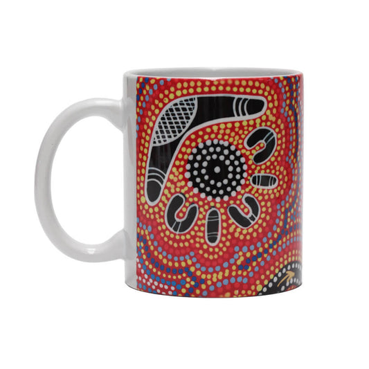 Mug Desert Meeting Red Yellow