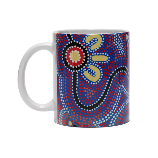 Mug Underwater Dance Blue Red