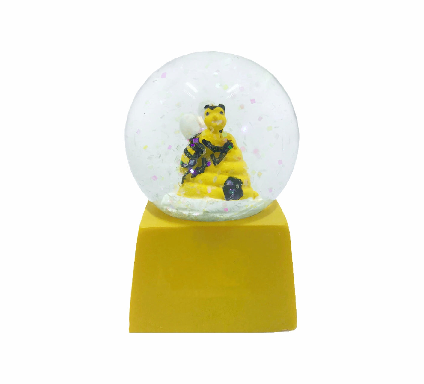 Waterball Glass Square Base 45mm Glitter Globe Aussie Gifts Souvenirs Australian Animals - fair-dinkum-gifts