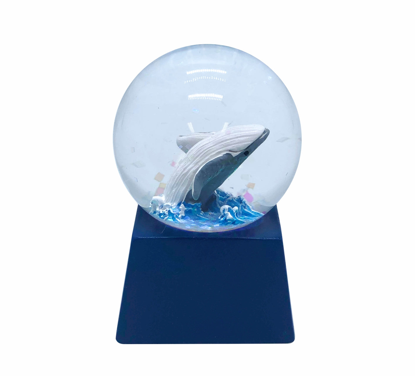 Waterball Glass Square Base 45mm Glitter Globe Aussie Gifts Souvenirs Australian Animals - fair-dinkum-gifts