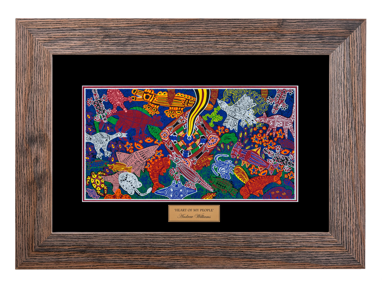 Bulurru Aboriginal Art Canvas Print Unstretched - Heart Of My People By Andrew Williams