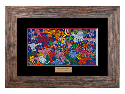 Bulurru Aboriginal Art Canvas Print Unstretched - Heart Of My People By Andrew Williams