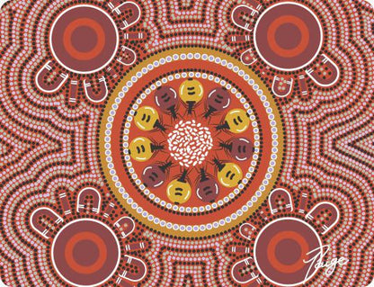 Cork Placemats with Aboriginal Designs