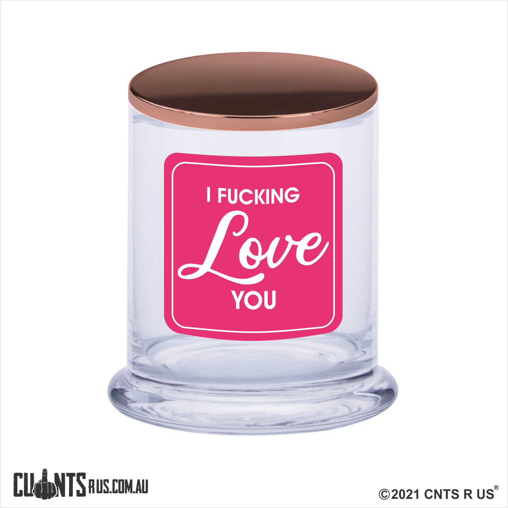 I F*cking Love You Scented Candle Rude - fair-dinkum-gifts