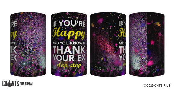 If You're Happy And You Know It Stubby Holder CRU26-40-12144 - fair-dinkum-gifts