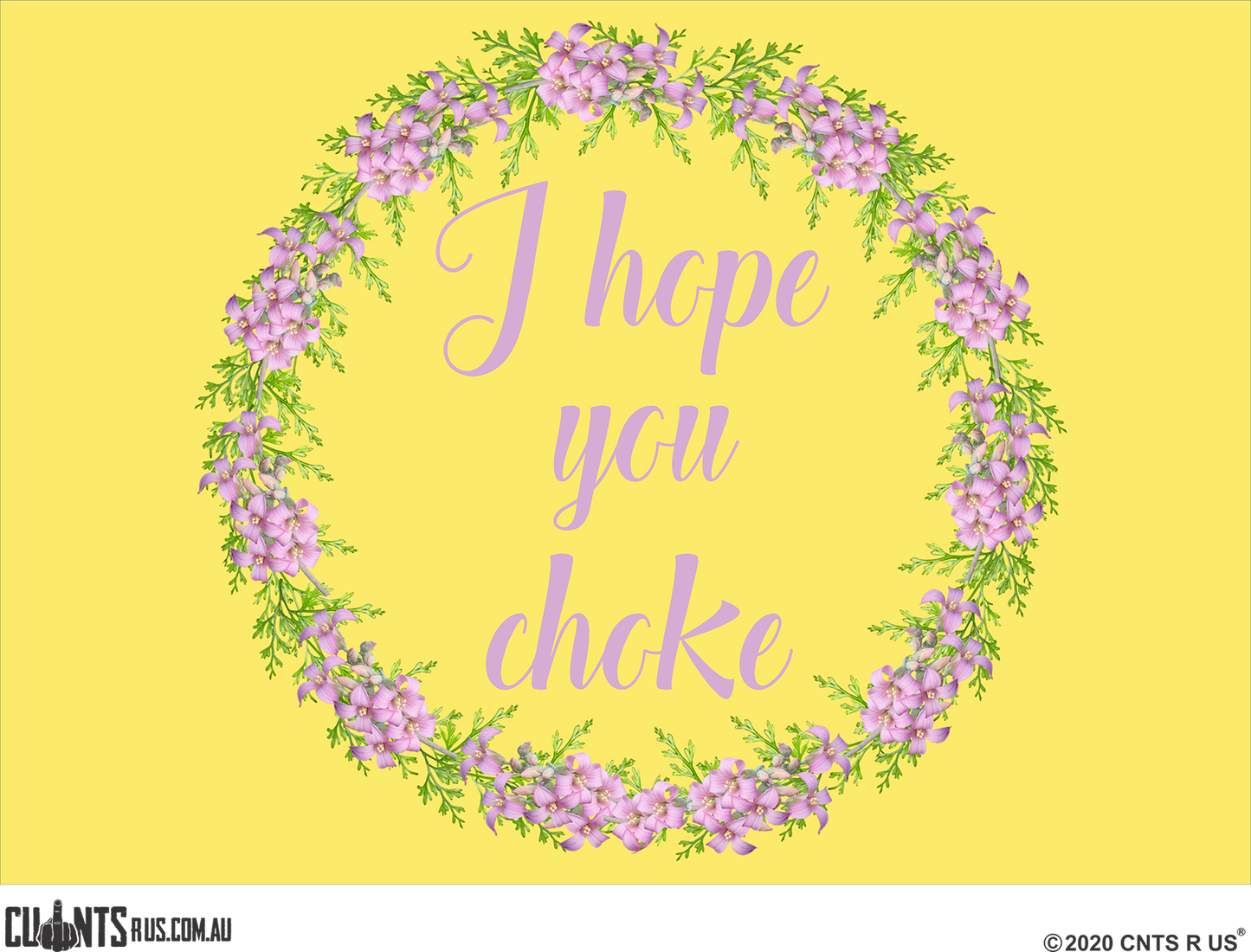 I Hope You Choke Decorative Placemat FDG26-22-31002