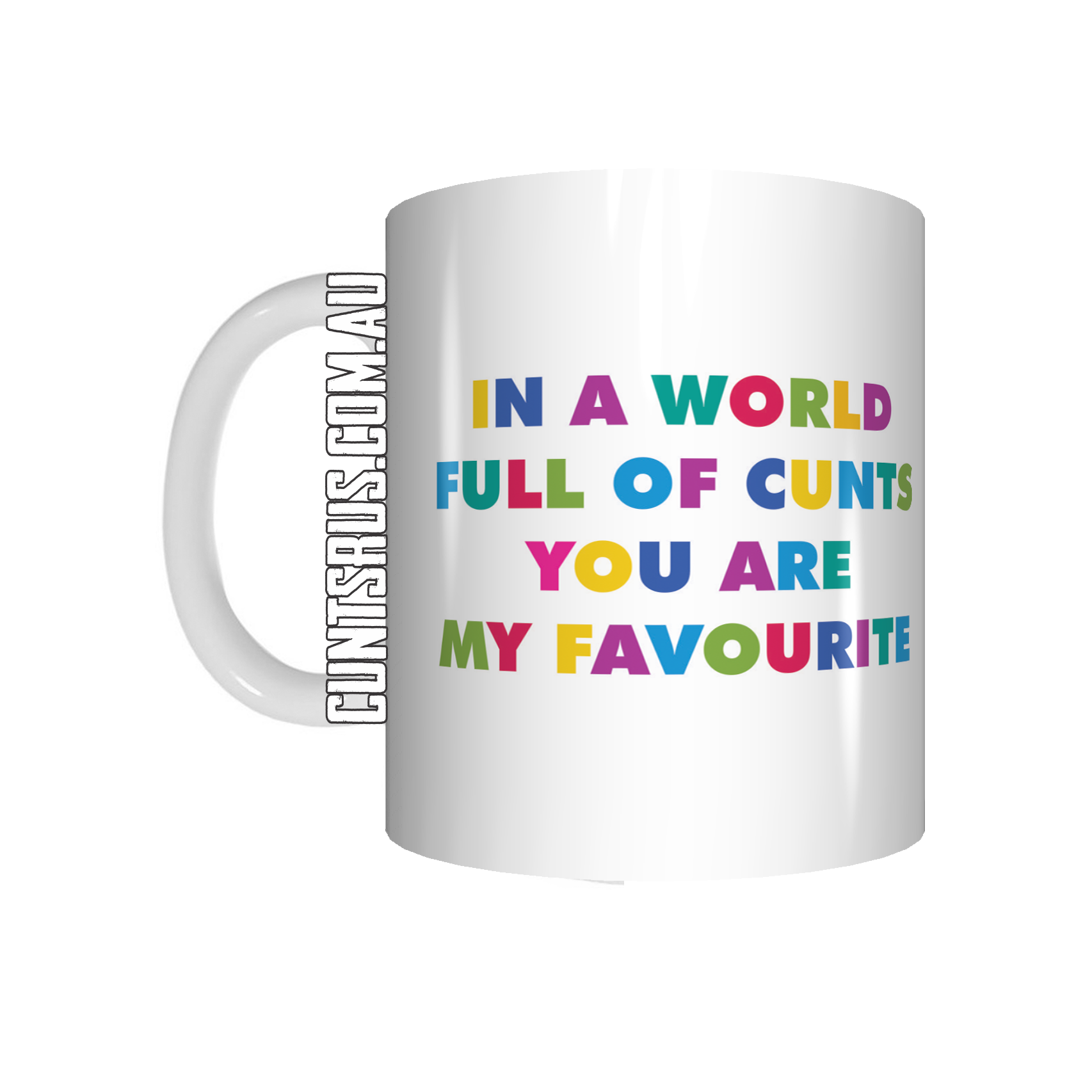 In A World Full Of Cunts You Are My Favourite Mug Coffee Gift Present Novelty Funny Rude - fair-dinkum-gifts