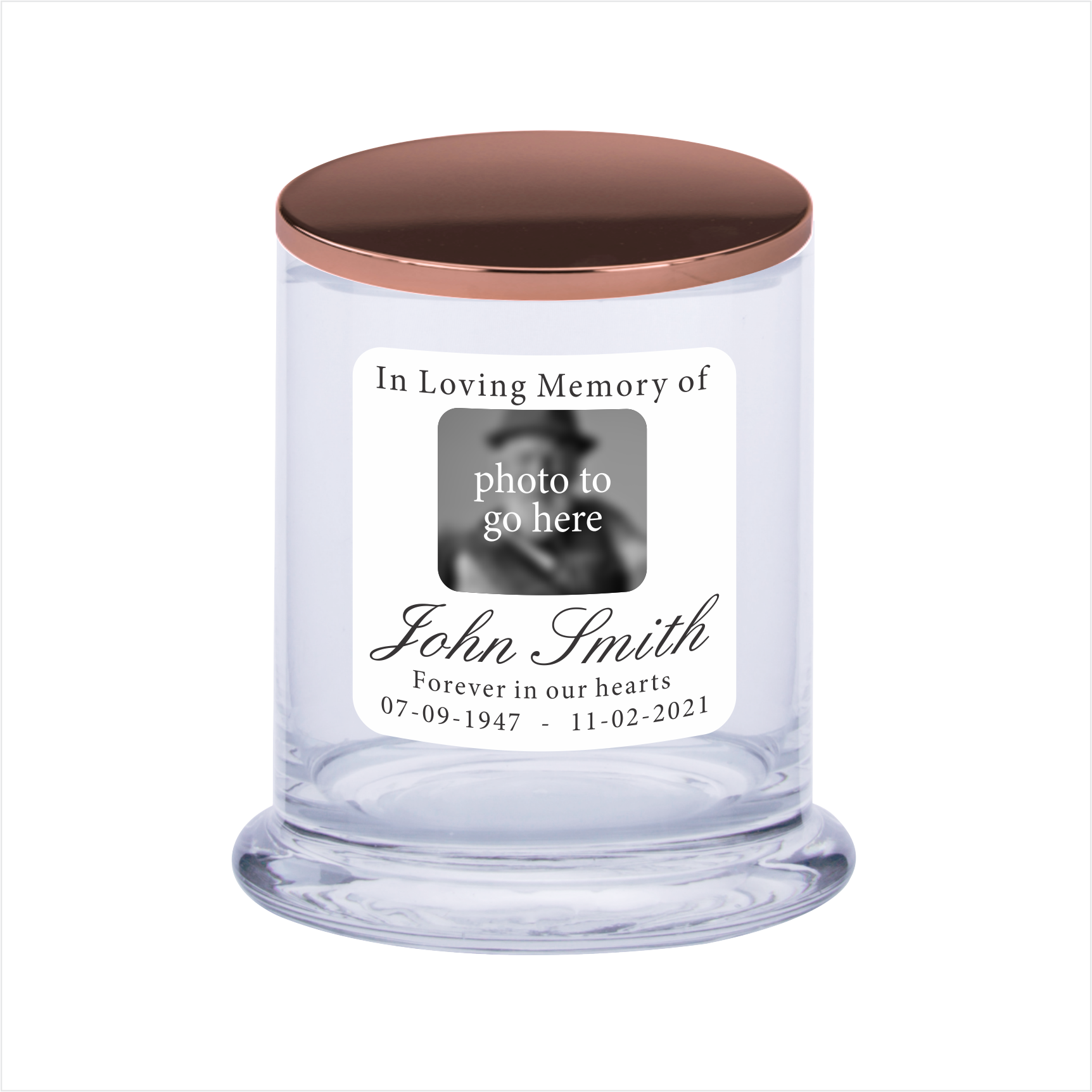 Personalised In Loving Memory Soy Scented Candle Memorial Gift - fair-dinkum-gifts