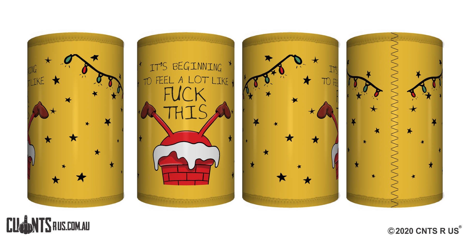 It's Beginning To Feel A Lot Like Fuck This Stubby Holder CRU26-40-12115 - fair-dinkum-gifts