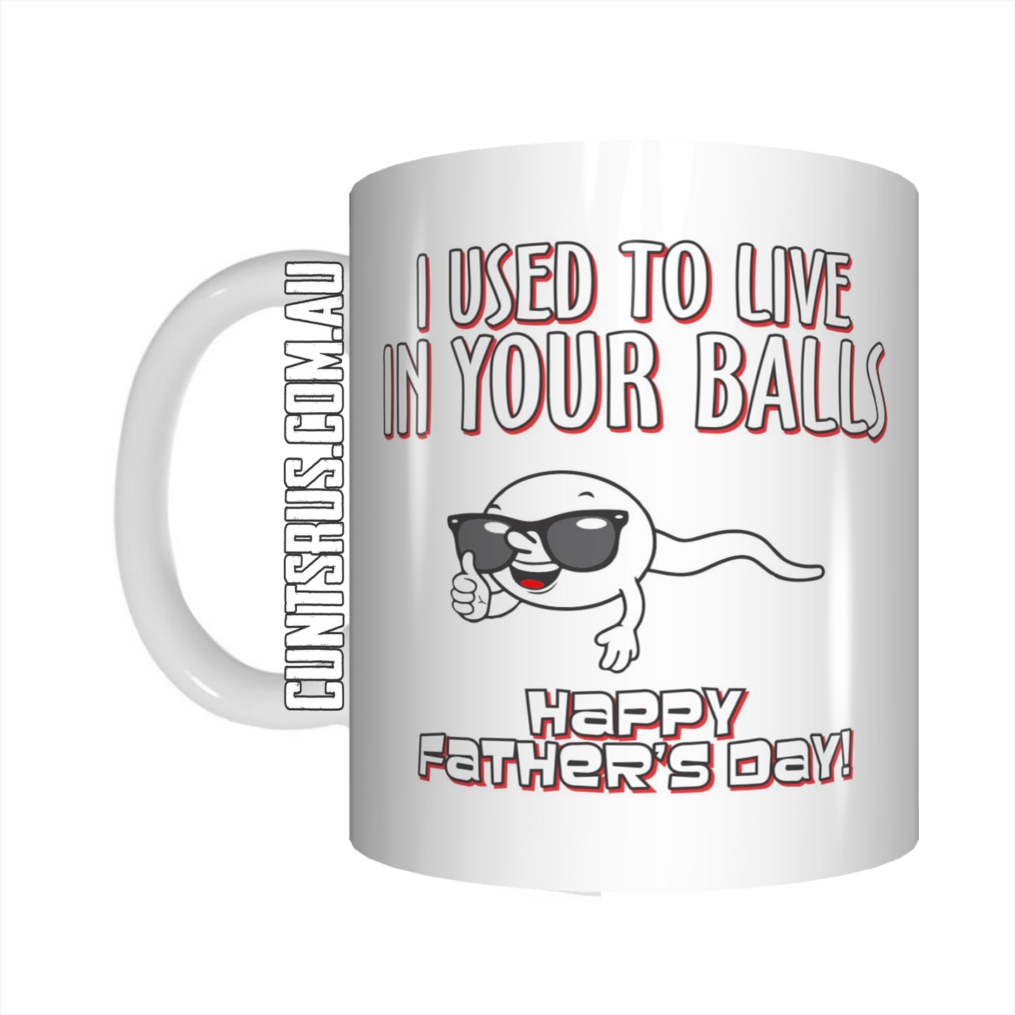 I Used To Live In Your Balls Coffee Mug Rude Gift For Father's Day CRU07-92-12101 - fair-dinkum-gifts