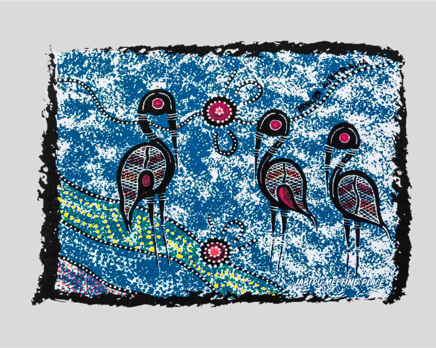 Canvas Art Print - Jabiru Meeting Place