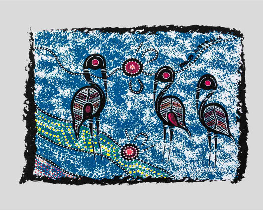 Canvas Art Print - Jabiru Meeting Place