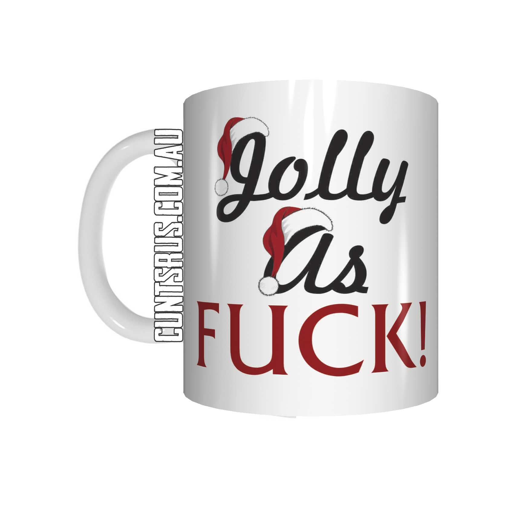 Jolly As Fuck Funny Christmas mug CRU07-92-12092 - fair-dinkum-gifts