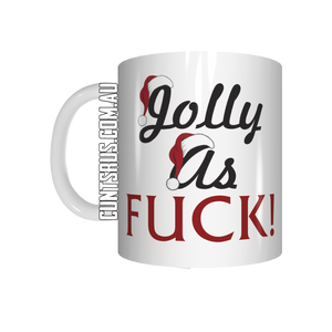 Jolly As Fuck Funny Christmas mug CRU07-92-12092 - fair-dinkum-gifts