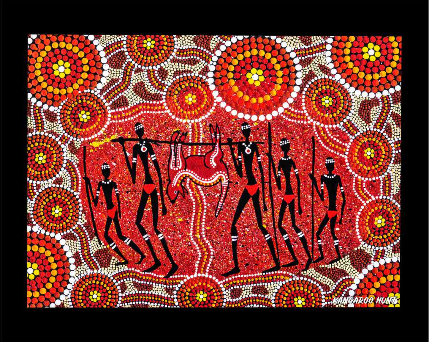 Canvas Art Print - Kangaroo Hunt