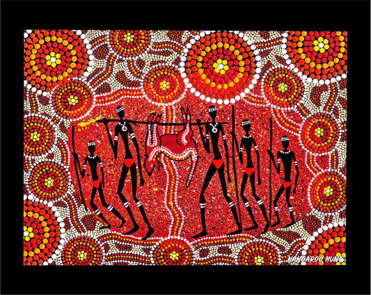 Canvas Art Print - Kangaroo Hunt