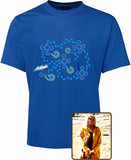 T Shirt ADULT Regular Fit - Karen Taylor, On Walkabout Blue Design