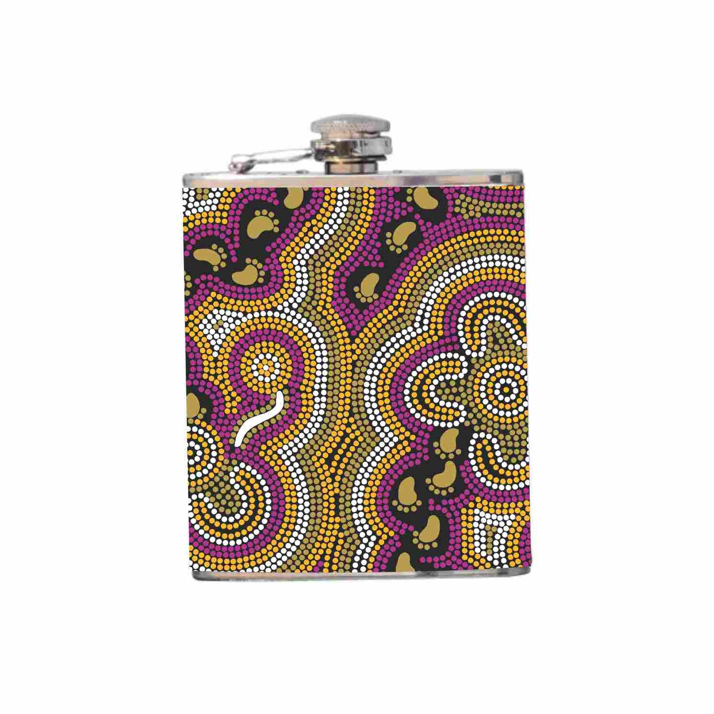 Aboriginal Design Hip Flask 180ml